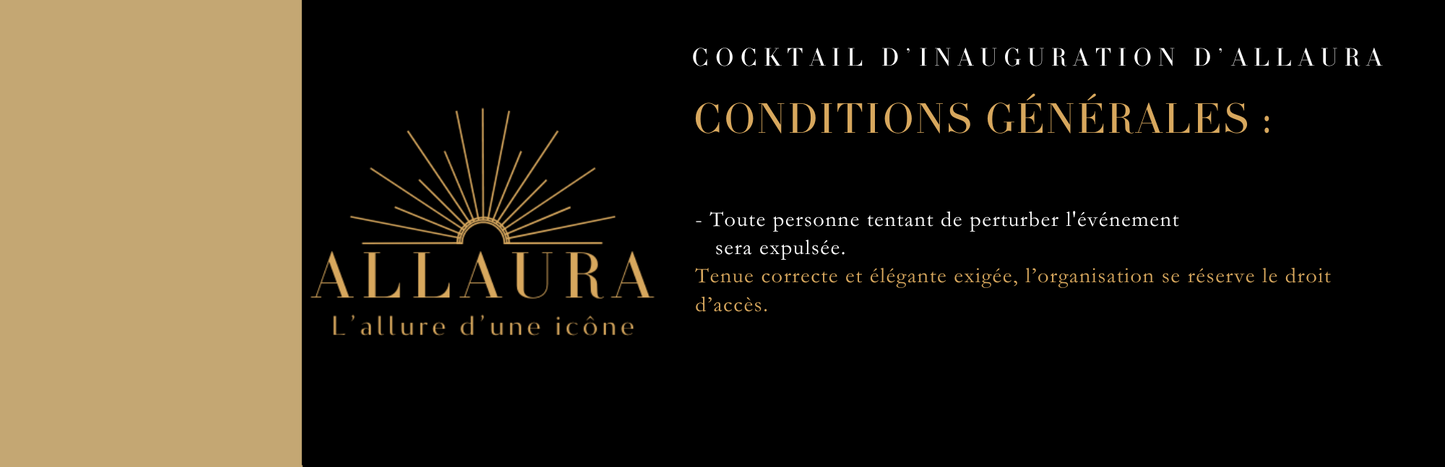 Billet Cocktail d’inauguration – ALLAURA