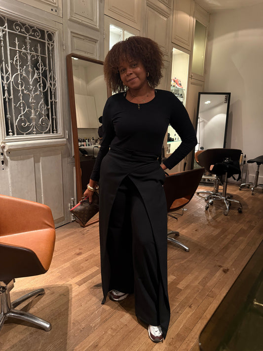 Pantalon Noir Élégant : De la Martinique à Paris, L'Histoire de Meghane