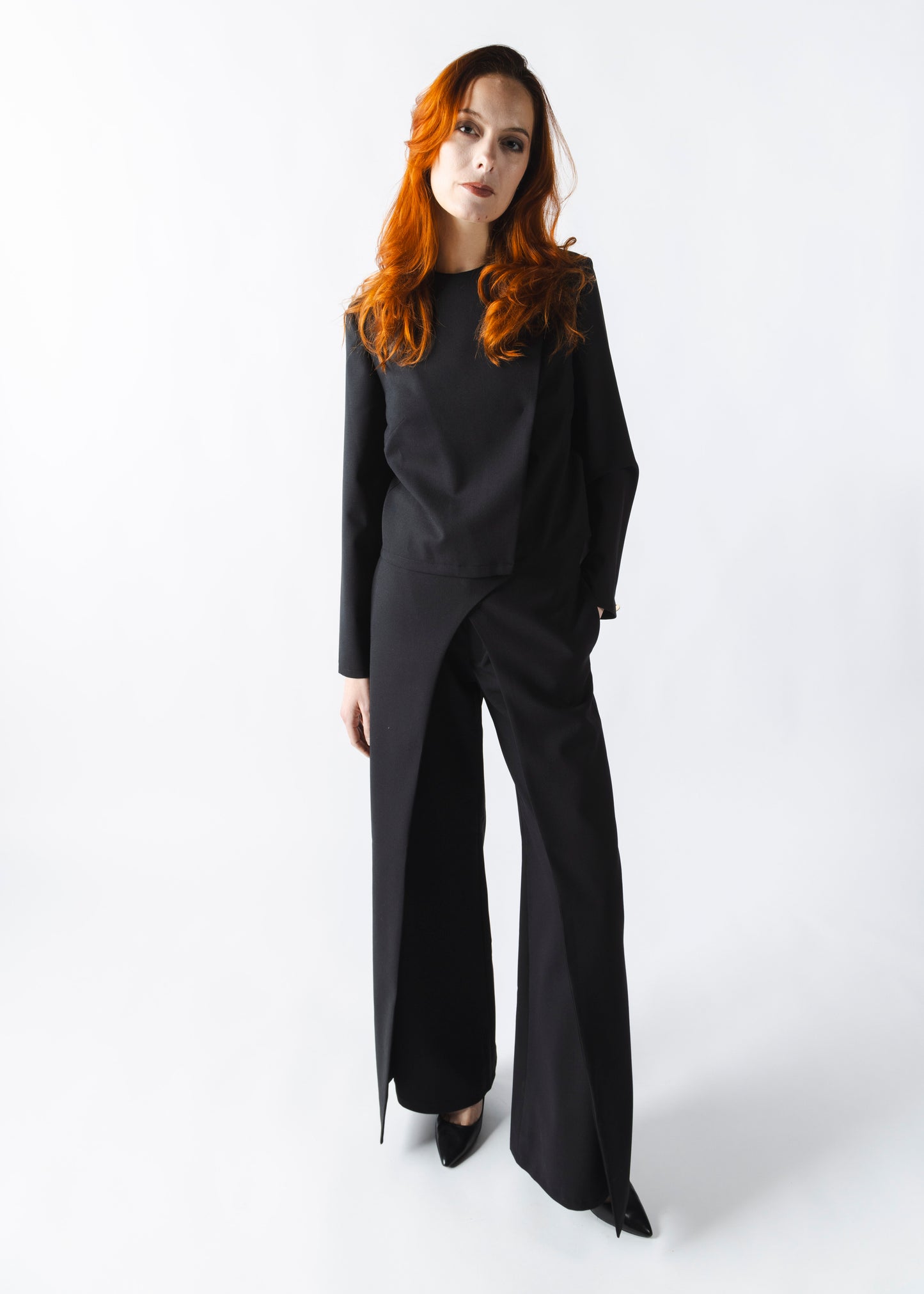L’AUDACIEUSE : Pantalon Structuré Noir Femme (Grande)